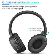 ANC Bluetooth Headphones Noise Cancelling Wireless Headset Foldable HIFI Deep Bass Gaming Overear Earphones with Microphone
