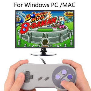 1pcs Wired Super USB Controller Gamepad Joysticks Classic Joypad for Nintendo SNES Games Windows PC MAC Computer