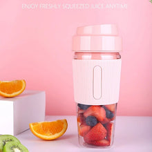 300ml Portable Electric Juicer 4/2 Knife USB Charging Mini Juice Cup Household Watermelon Mango Fruit Machine Electric Juice Cup