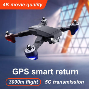 Drone 4K Profesional S604 Pro GPS HD Aerial Camera WIFI FPV Foldable Arm Quadcopter Hight Hold Mode One Key Return RC Drones