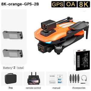 GSF AE8 Pro Max GPS Drone 8K Profesional Dual Camera WIFIRC Helicopter Distance 5KM Brushless Obstacle Avoidance Quadcopter Toy