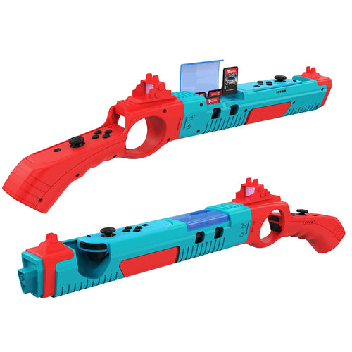 1pc Shooting Game Gun Controller Compatible with Switch/Switch OLED Joy-Con Hand Grip Motion Controller for Shooter Hunting Game