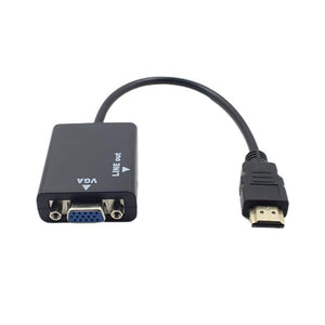 HDMI-compatible To VGA Converter Adapter Cable With P2 Audio Output Support HDCP 1.0 / 1.1 / 1.2 Hot-swappable Vga Adapters